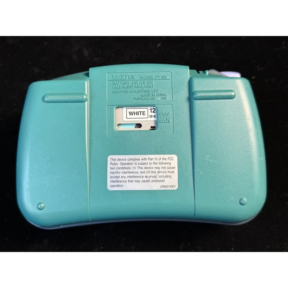 Brother P-Touch PT-65: Home Hobby Label Maker, Teal, Handheld, M-Tape  WORKS